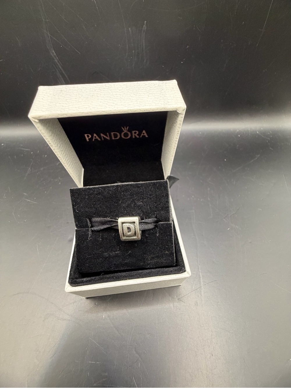 Pandora Sterling Silver Letter “D” Initial Charm – Retired Style